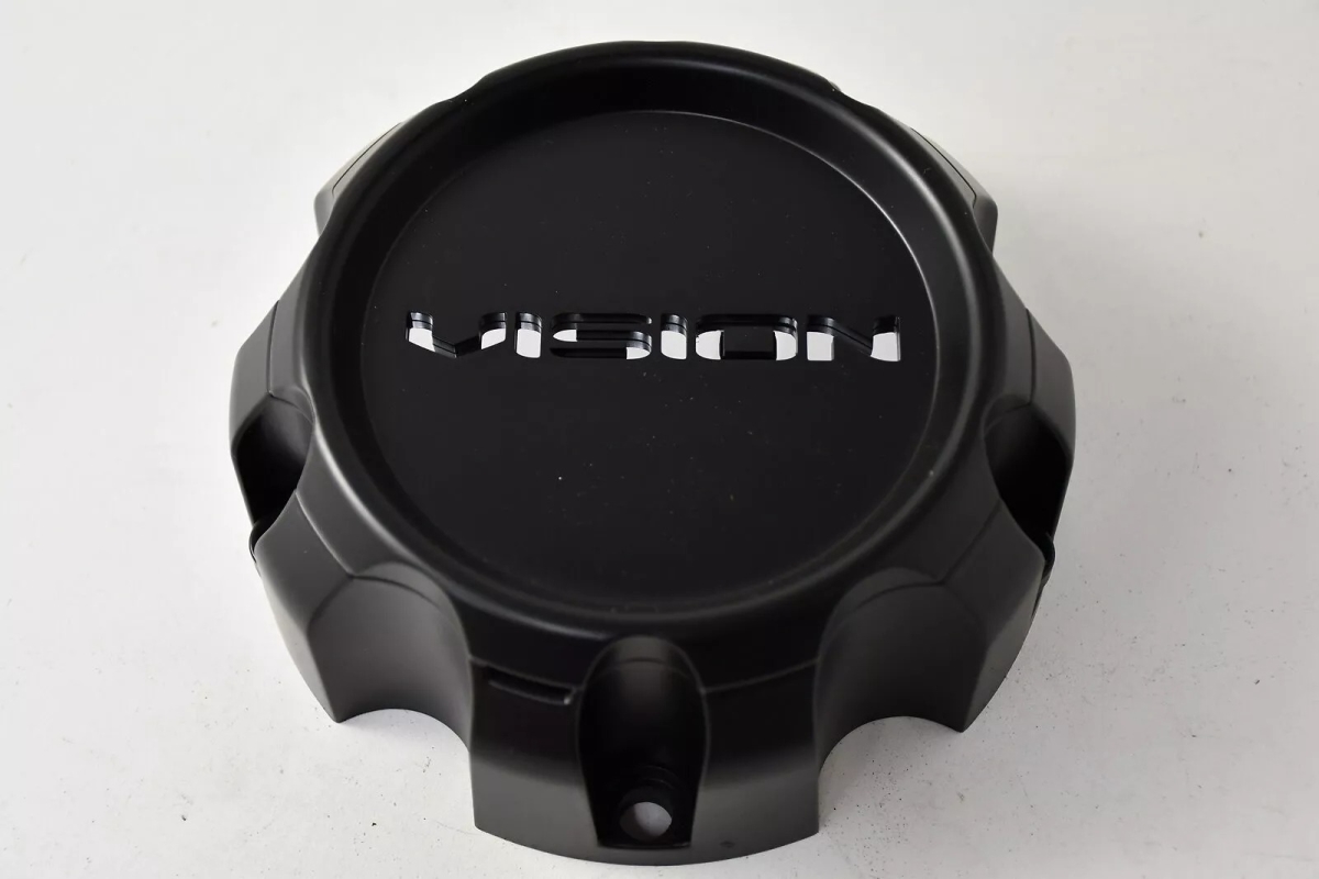 C353MB-5V 5 Lug Wheel Center Cap with Removable End Cap - Matte Black