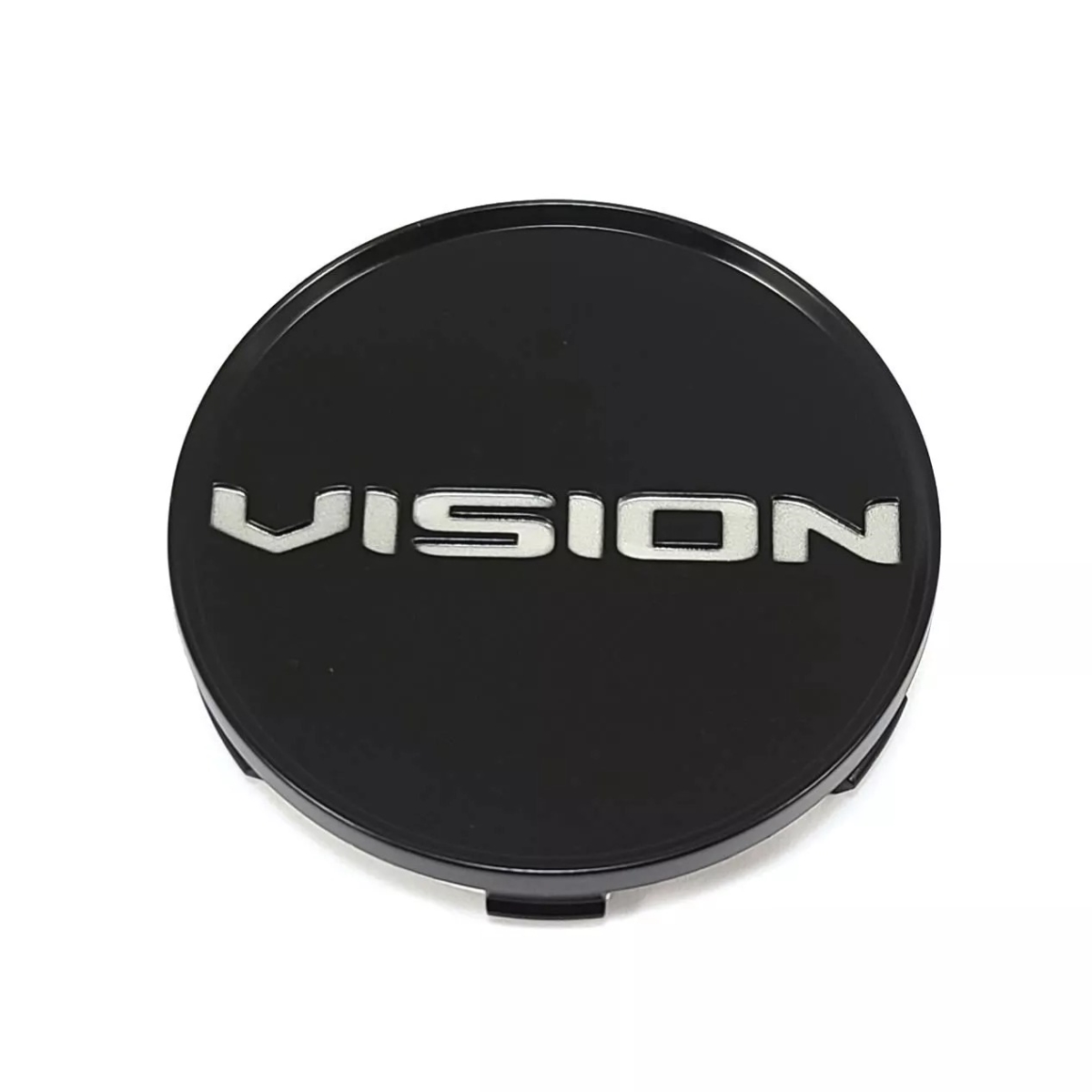 C473SB Snap In Wheel Center Cap with Chrome Logo - Satin Black