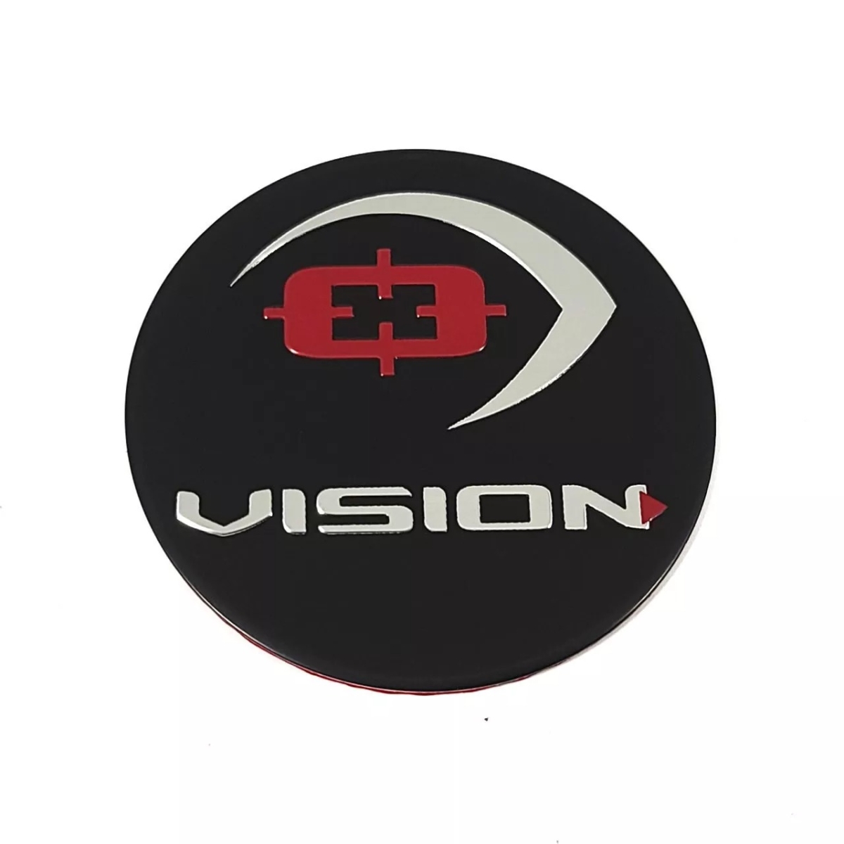 C550L-V Background Wheel Center Cap with Chrome Logo - Black