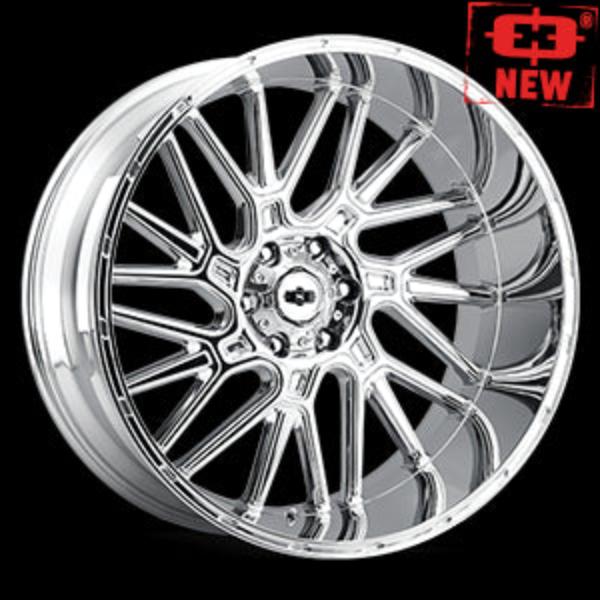 404-20287C-51 8 x 180 mm 404 Wheel Rim - Chrome