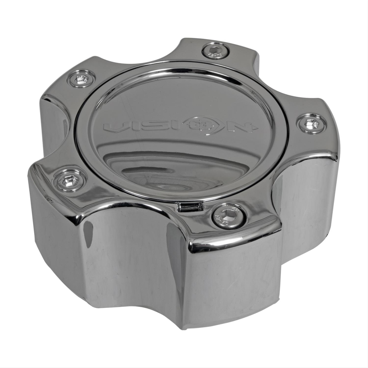 C375-5CDOC 5 Lug Deep Open & Closed Wheel Center Cap - Chrome