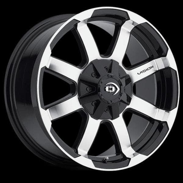 413-5783GBMF-12 6 x 139.7 mm 413 Valor Wheel Rim - Gloss Black Machined Face