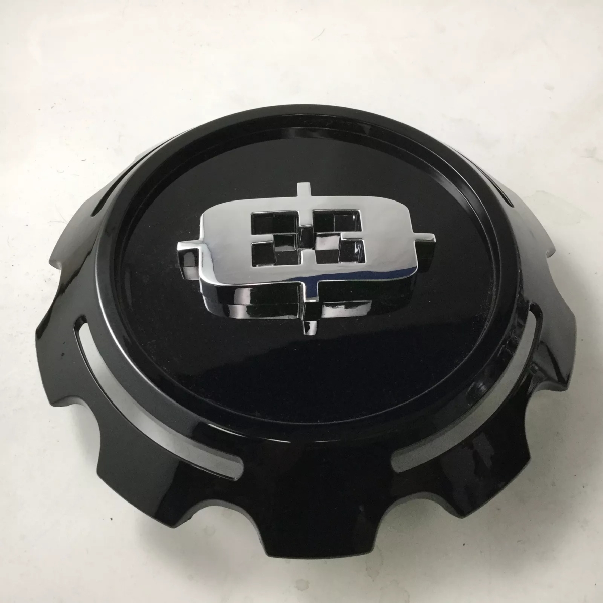 C390GB-65V Covered Bolt-On Wheel Center Cap - Gloss Black