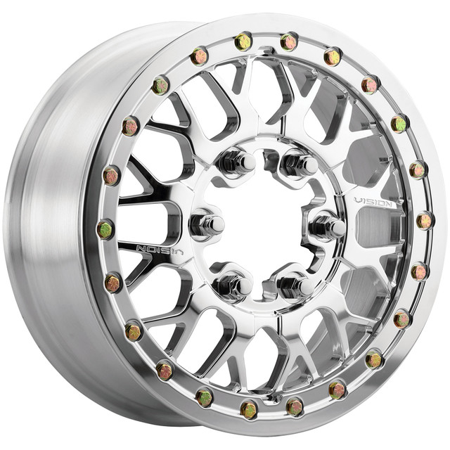 346BL156655P55 6 x 139.7 mm 346BL Storm Forged Beadlock Wheel Rim - Polished
