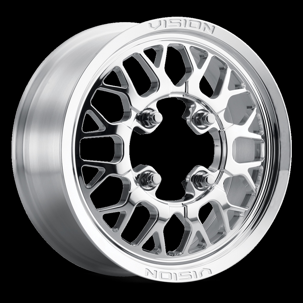 Picture of Vis-ATV 346-151545P65 15 x 10 in. 5 x 114.3 mm Storm Polished Forged Wheel