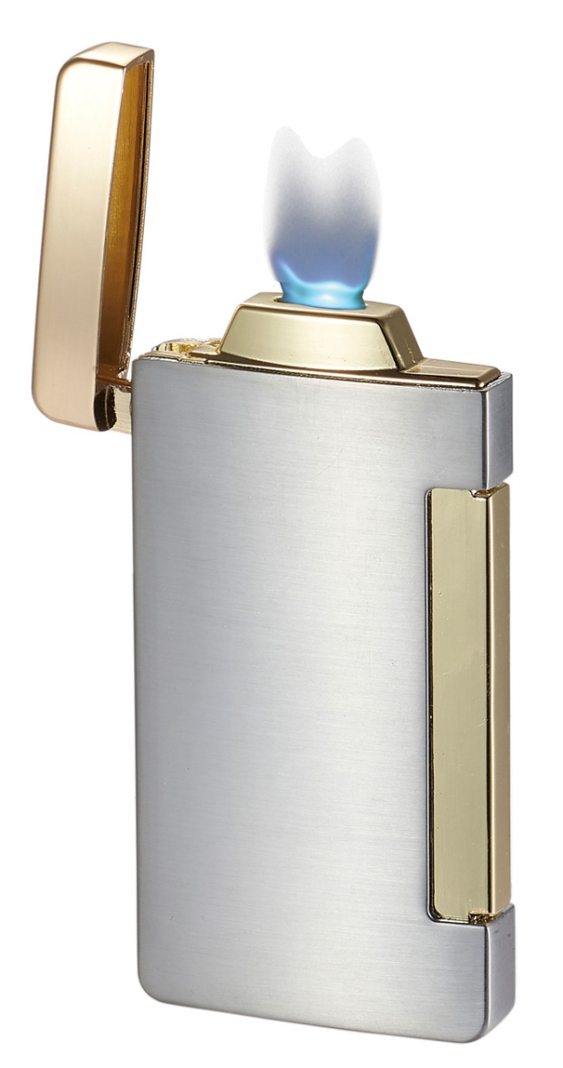 Picture of Visol VLR406602-Panther-SL Panther Single Flat Flame Cigar Lighter - Silver