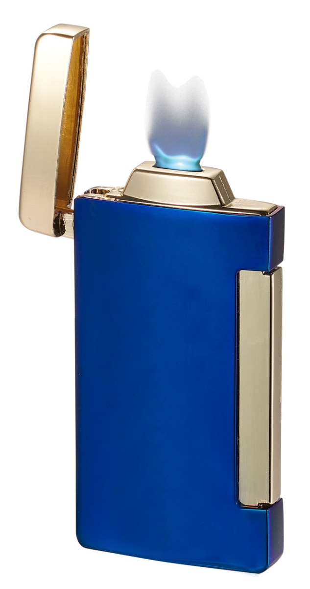 Picture of Visol VLR406603-Panther-IBL Panther Single Flat Flame Cigar Lighter - Ice Blue