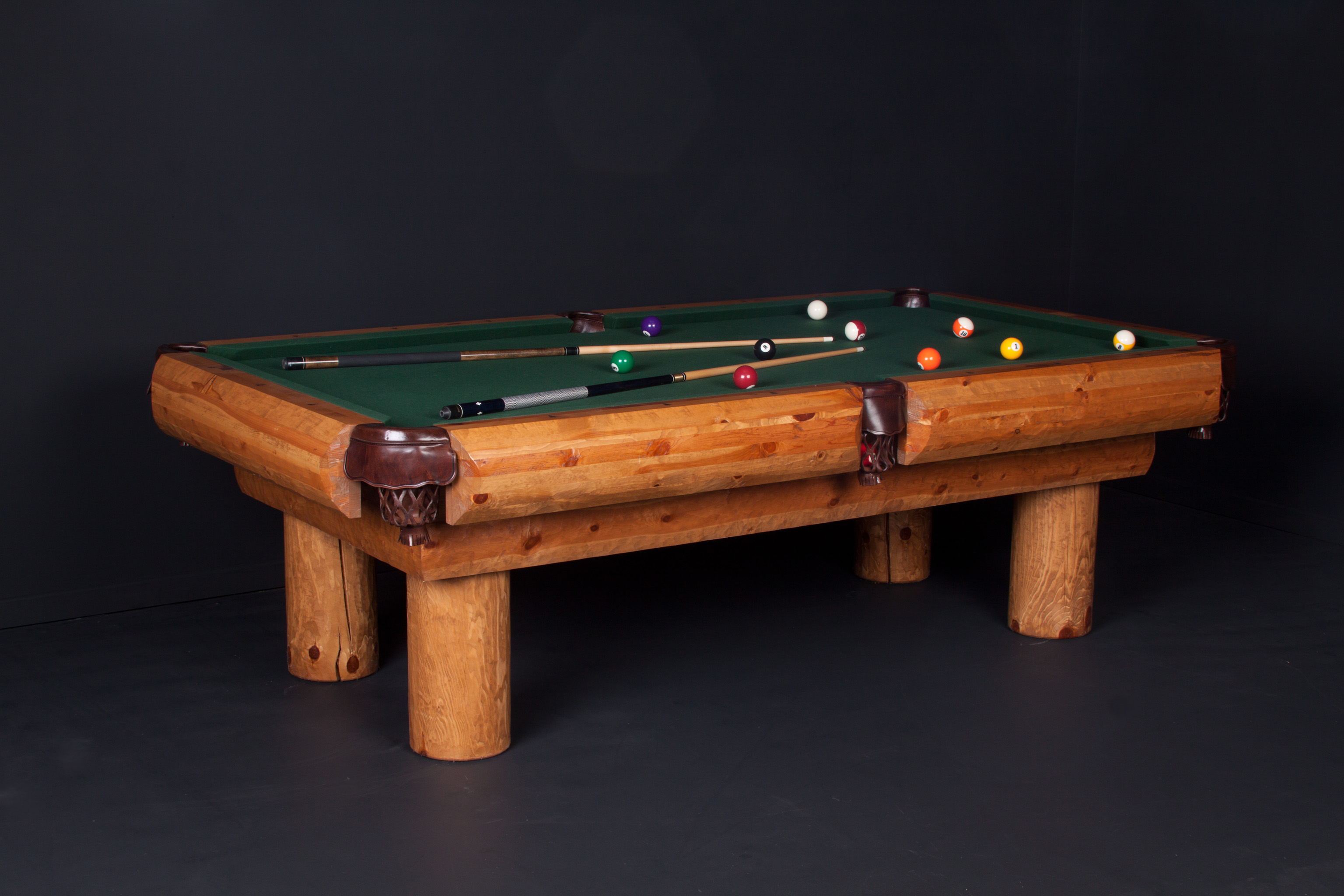 Picture of Viking Log Furniture LPPC7 7 ft. Ponderosa Pool Table - Clear