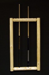 Picture of Viking Log Furniture NWTACRWL Log wall Cue Rack Frame - Honey Pine