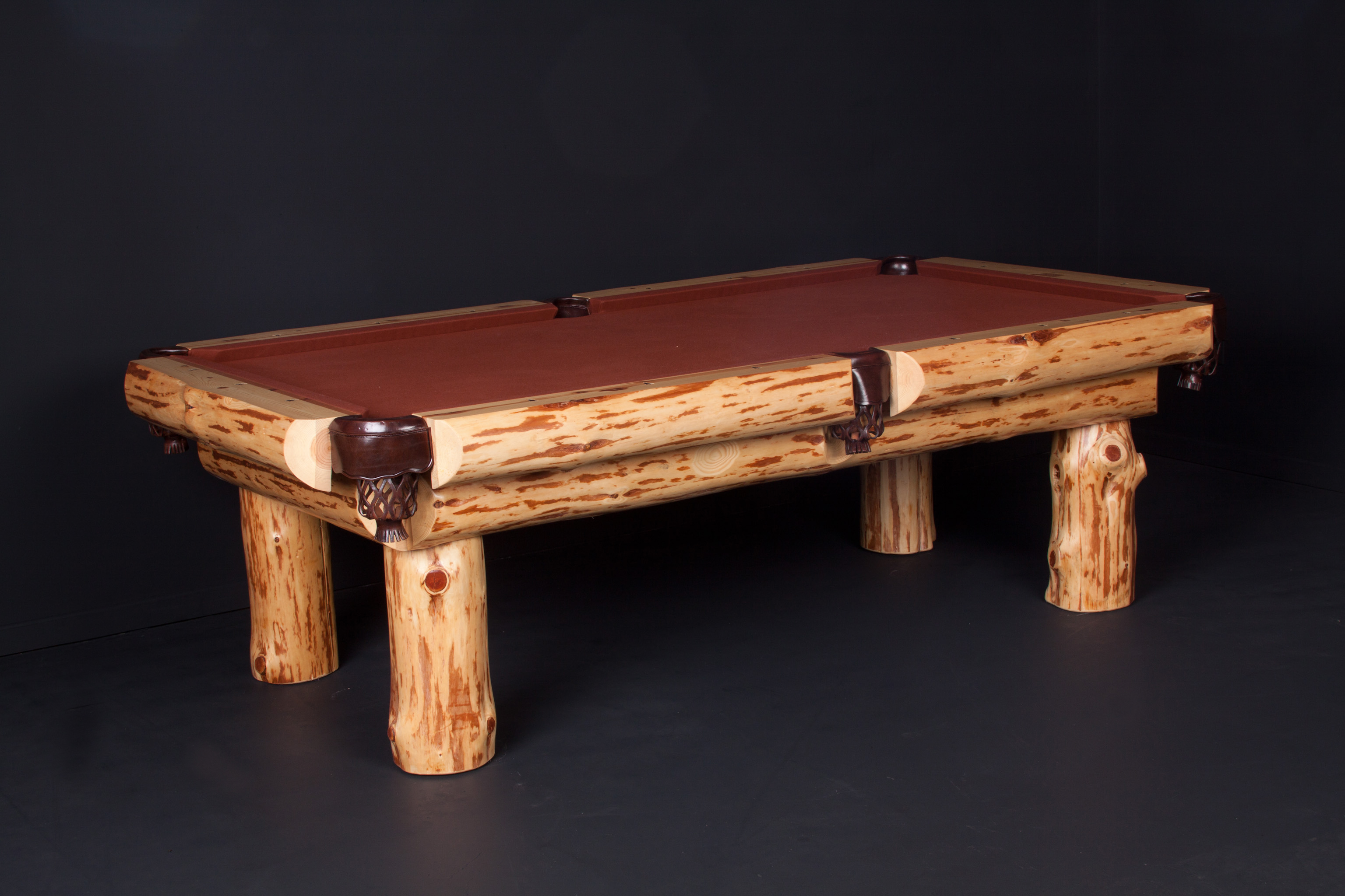 Picture of Viking Log Furniture LPKC7 7 ft. Klondike Pool Table - Clear