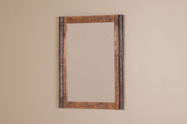 Picture of Viking Log Furniture VHBRWM Sawtooth Hickory Wall Mirror&#44; Honey Pine - 28.75 x 41 x 2 in.
