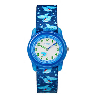 Picture of Timex TW7C13500 Blue Sharks Nylon Strap Watch for Youth