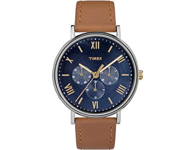 TW2R29100 Unisex Southview 41 mm. Multifunction Leather Strap Watch