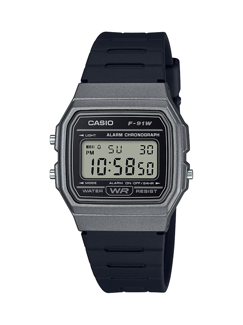 Picture of Casio F91WM-1B Mens Digital Dial Resin Band Sports Watch&#44; Silver & Black