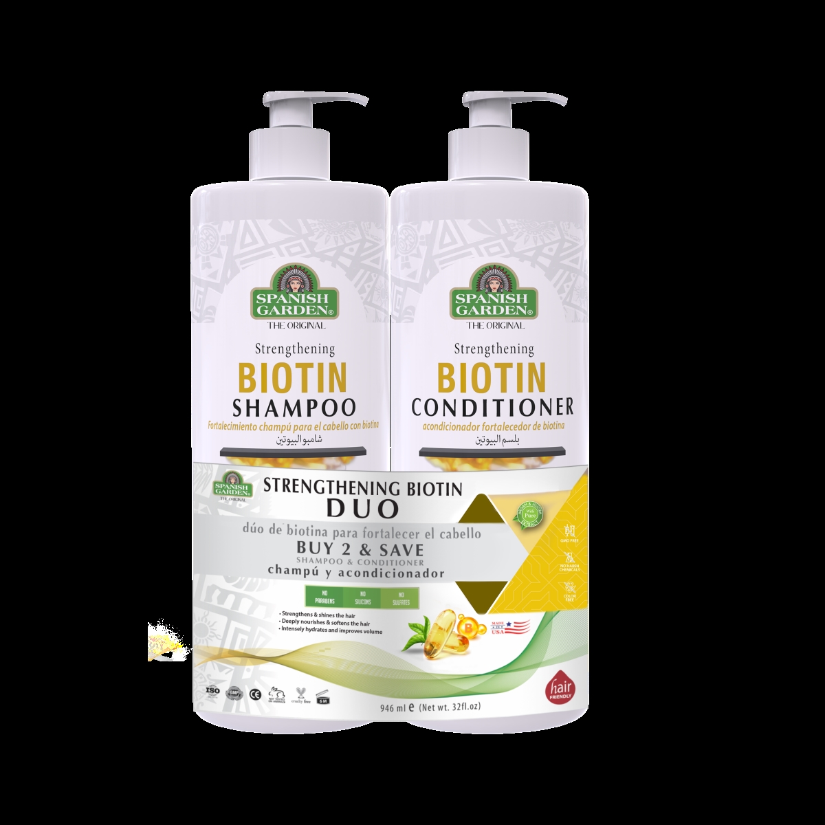 19221 The Original Strengthening Biotin Shampoo + Conditioner Duo- Total 12pcs