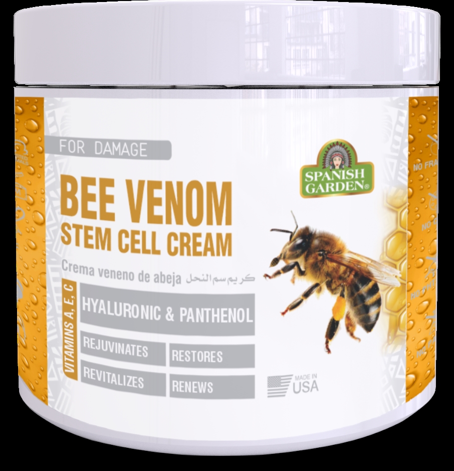 Picture of Spanish Garden 18146 Bee Venom Stem Cell Cream (Hyaluronic & Panthenol)