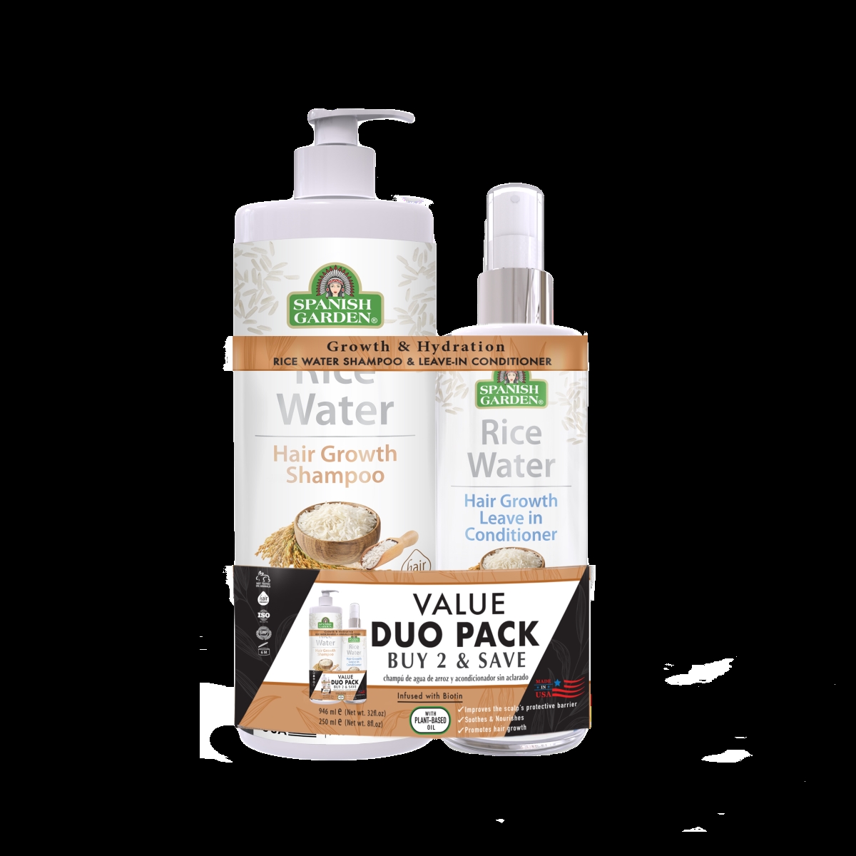 19570 Th Original Rice Shampoo + The Original Rice Water Leave in Conditioner