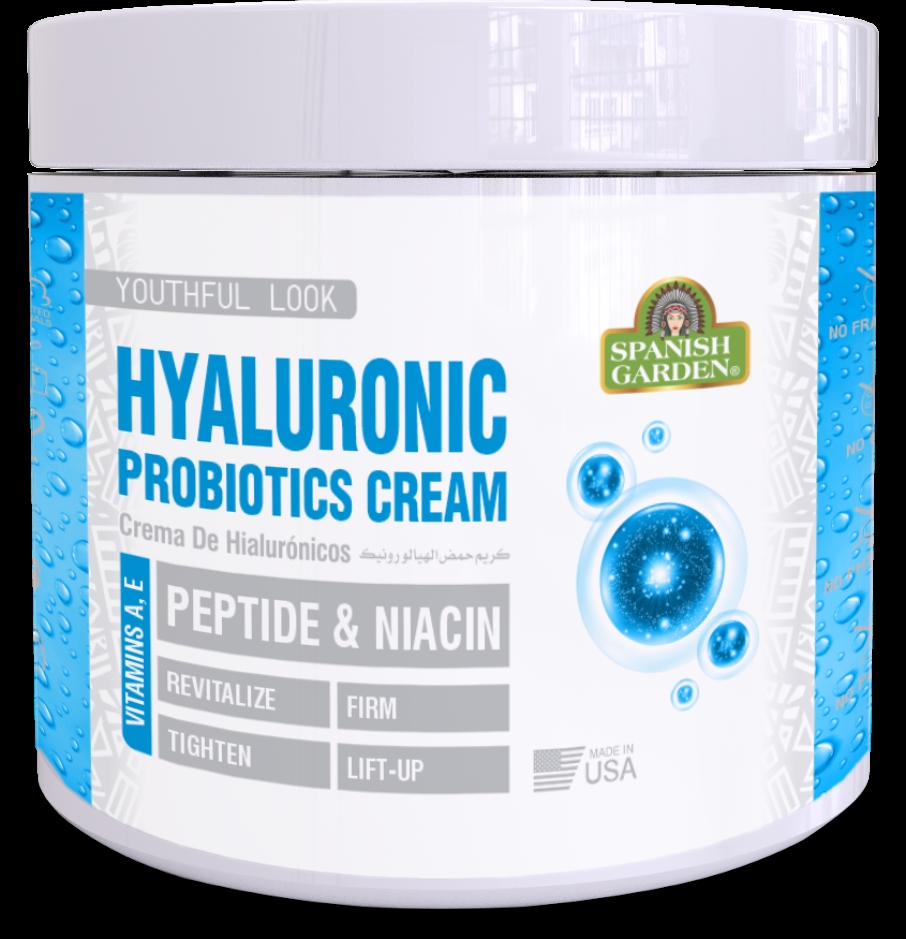Picture of Spanish Garden 18161 Hyaluronic Probitocs Cream (Peptide & Niacin)