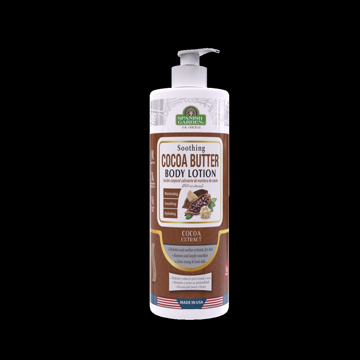 Picture of Spanish Garden 19211 Soothing Cocoa Butter Body Lotion (Family size with pump)