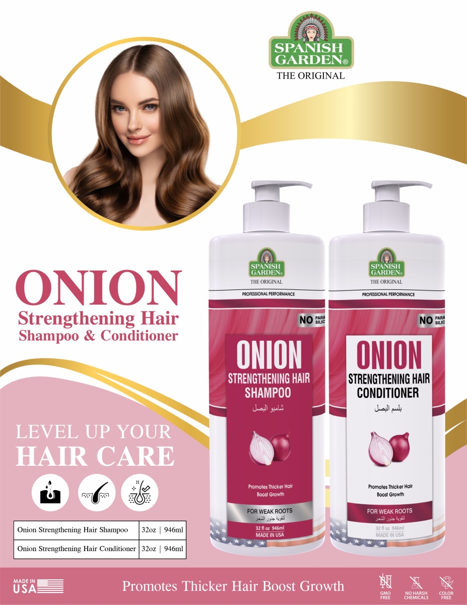Picture of SPANISH GARDEN 195784 Strengthening Onion - Duo Pack (Shampoo + Conditioner)