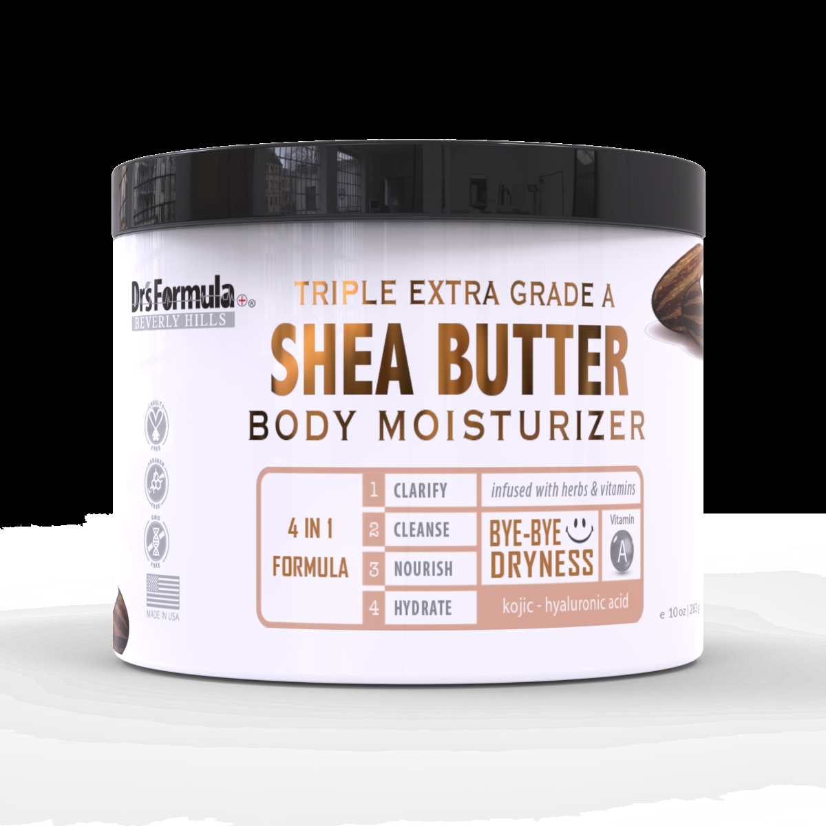 14208  14208 Triple Extra Grade A Shea Butter Body Moisturizer ,10oz/283g