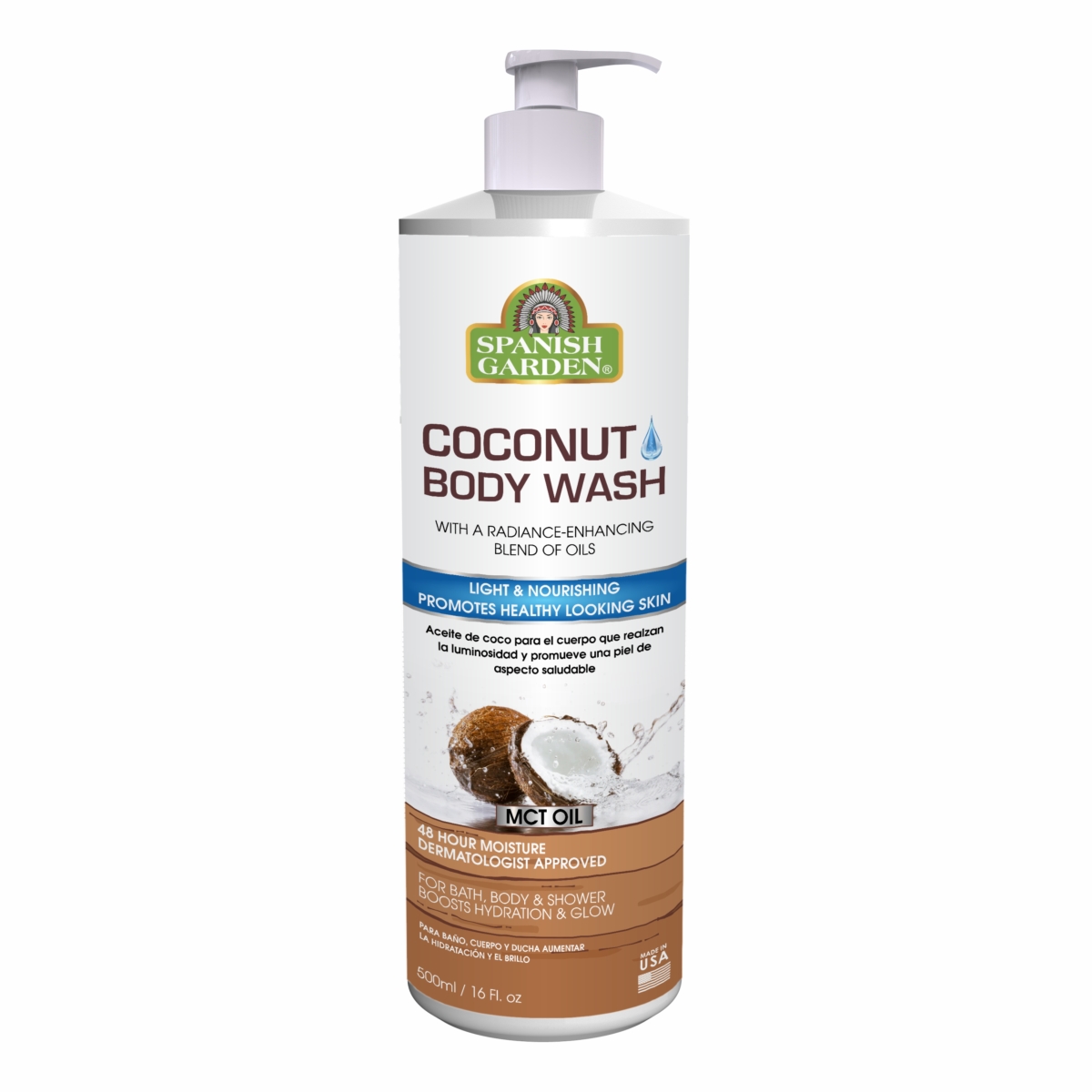 19916  19916 Coconut Body Wash ,16oz/450ml