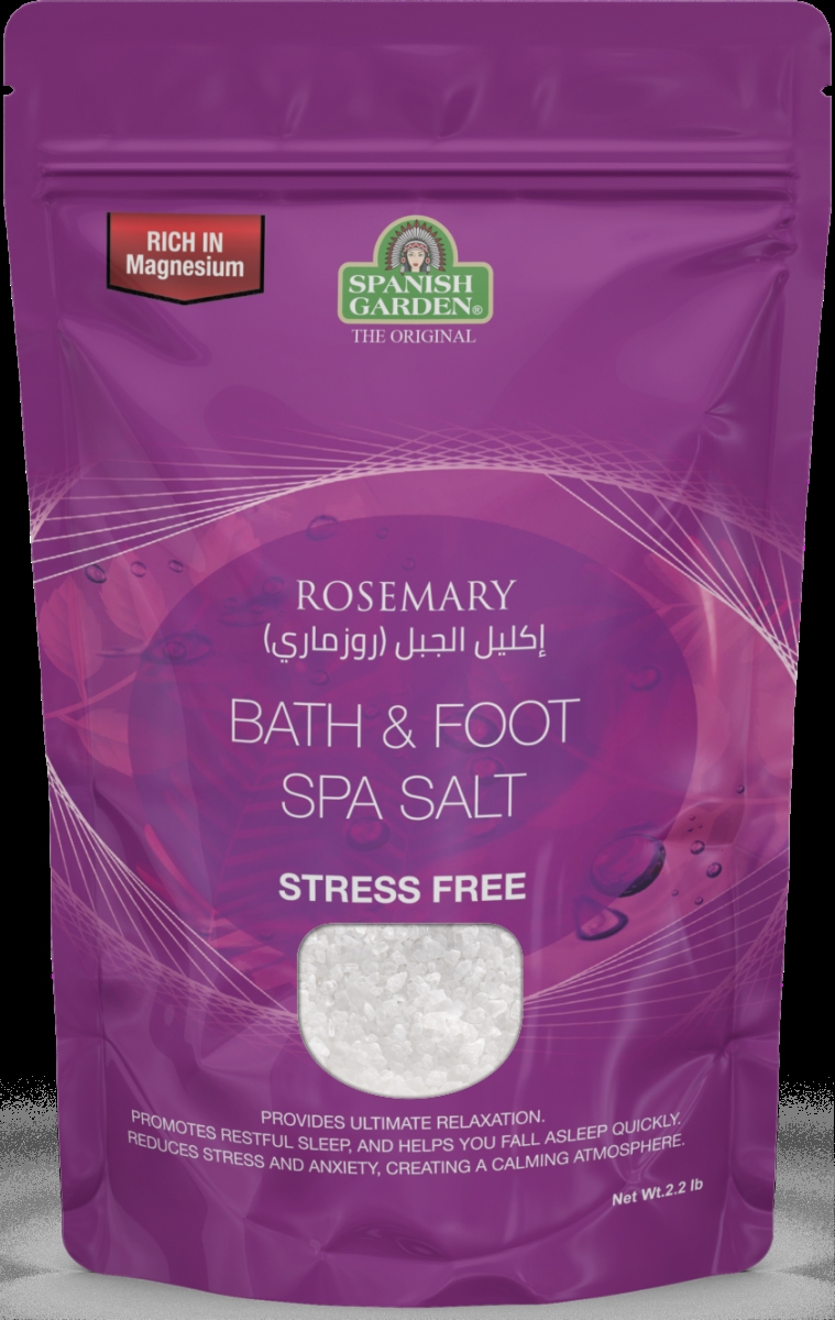 22404  22404 Rosemary Bath & Foot SPA Salt - Stress Free ,2.2lb