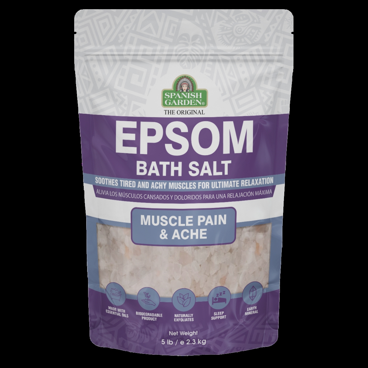 22710  22710 EPSON Bath Salt [Purple] ,5lbs/2.3kg