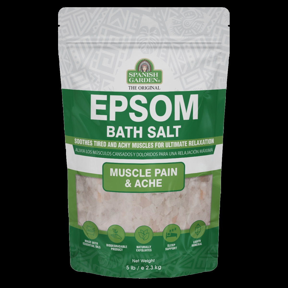 22712  22712 EPSON Bath Salt [Green] ,5lbs/2.3kg