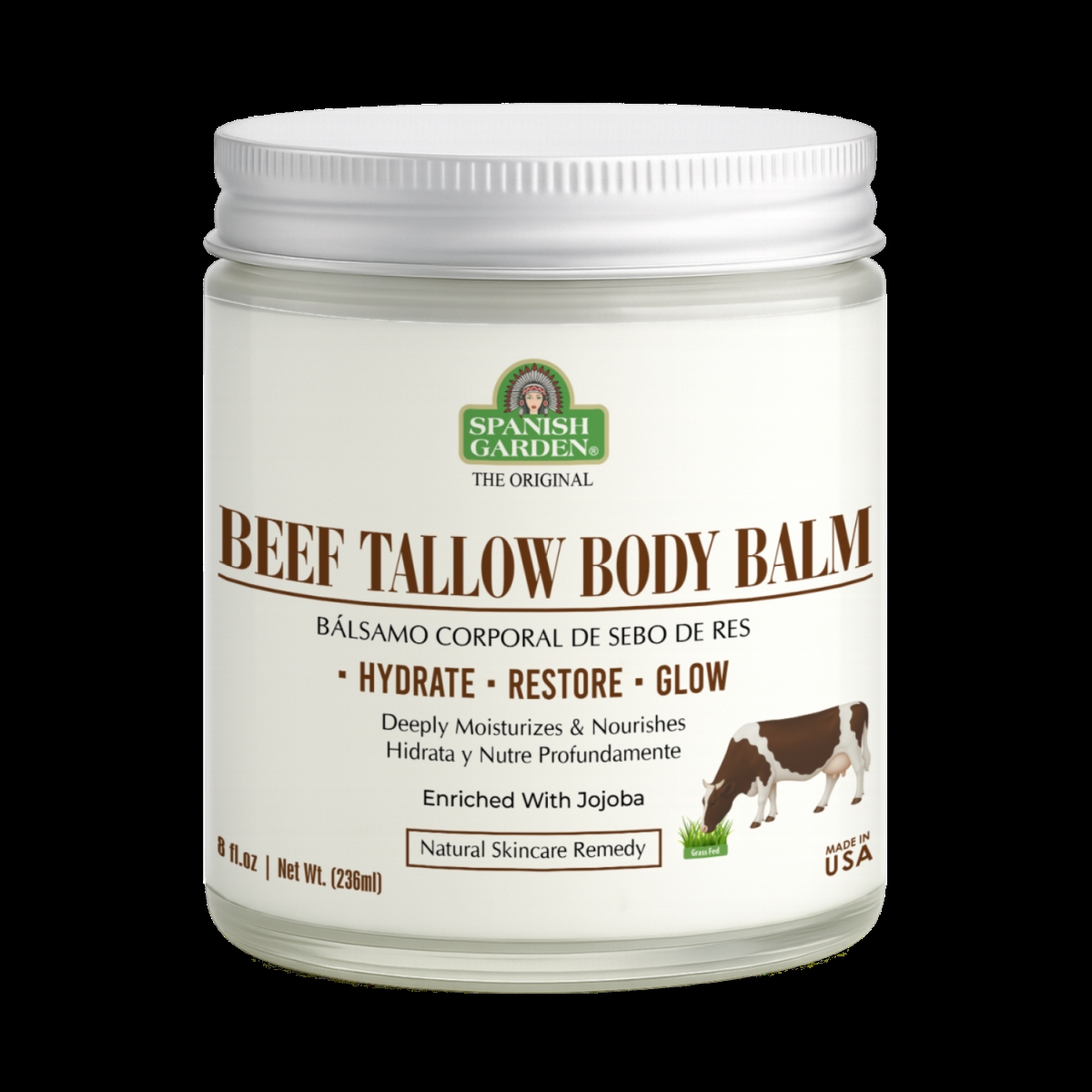 19982  19982 Beef Tallow Body Balm ,8oz/236ml