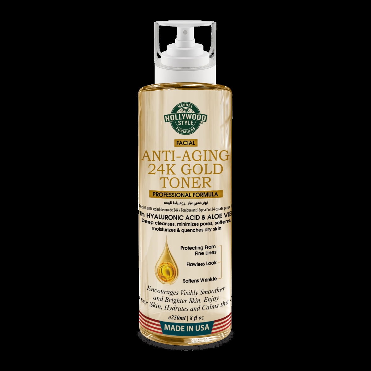50203  50203 Anti-Aging 24K Gold Toner ,8oz/200ml
