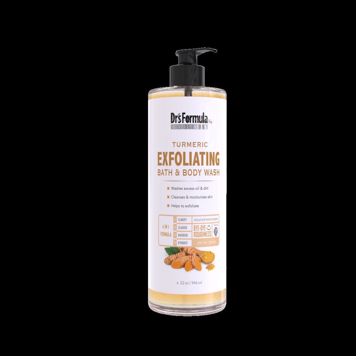 14612  14612 Tumeric Exfoliating (Bath & Body Wash)  ,32oz/946ml