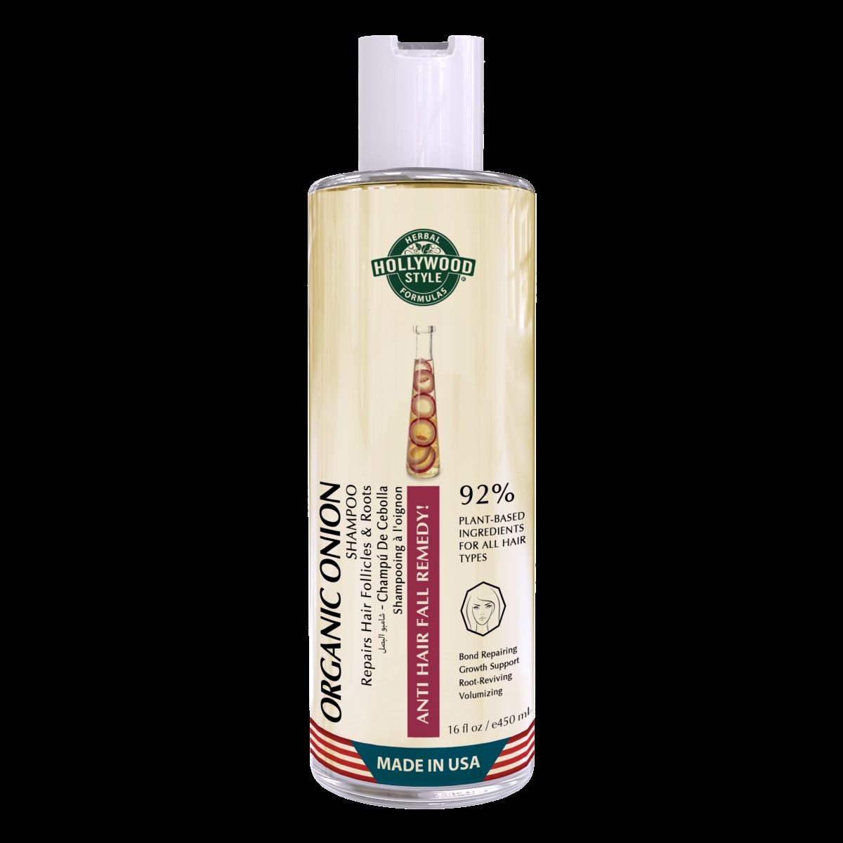 51198  51198 Organic Onion Shampoo ,16 oz/450 ml
