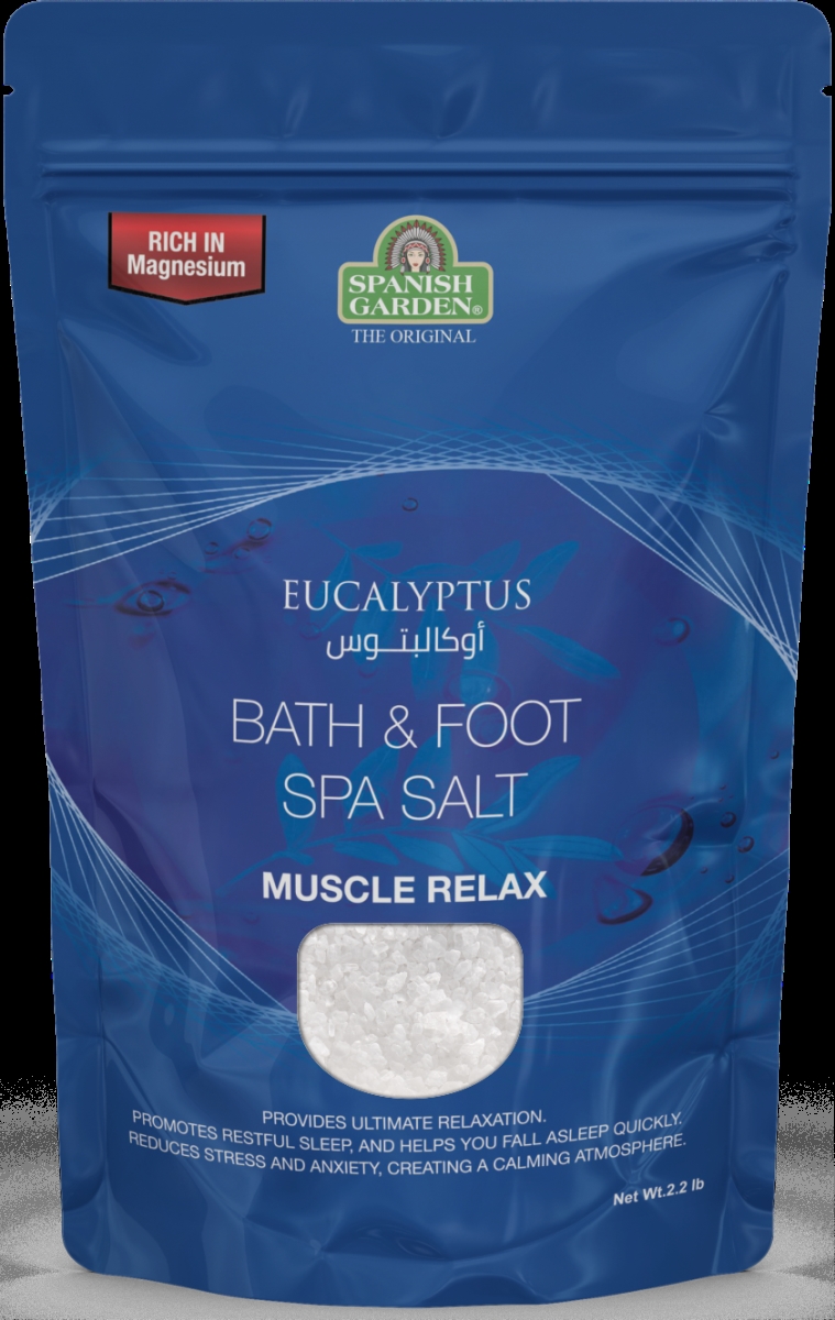 22401  22401 Eucalyptus Bath & Foot SPA Salt - Muscle Relax ,2.2lb