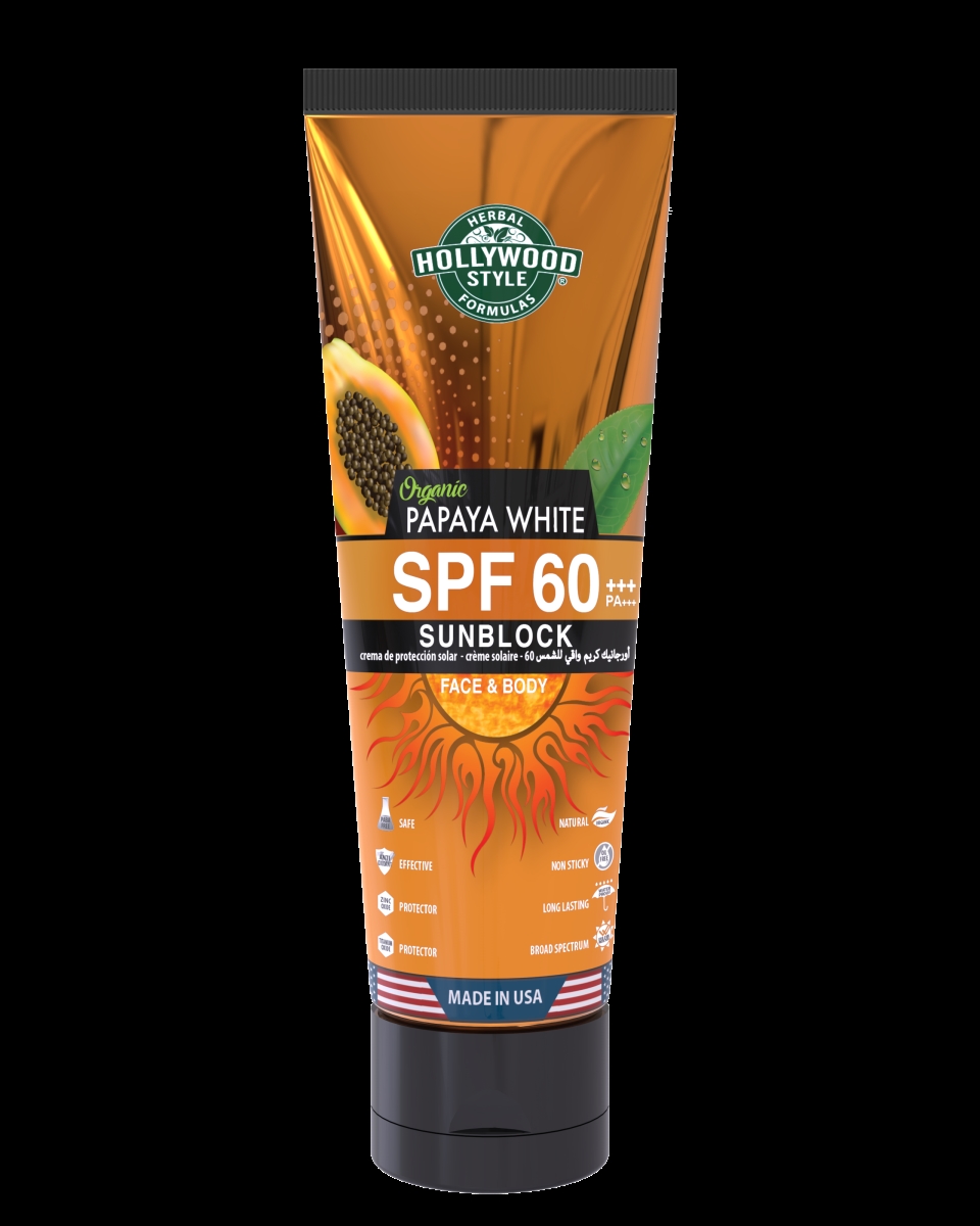 37088  37088 SPF 60  - Organic Papaya (Export Only) ,3.2oz/100ml