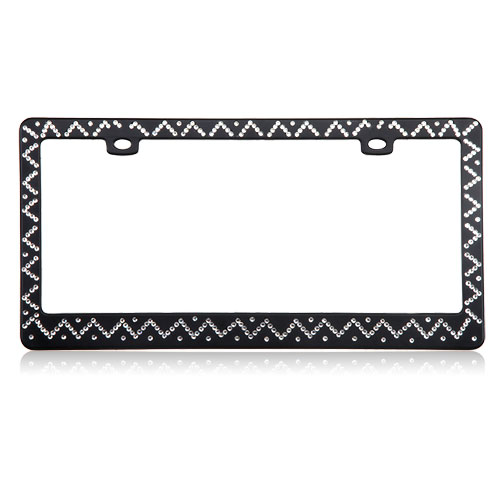 LPF2EK029CDM Chevron Diamond License Plate Frame