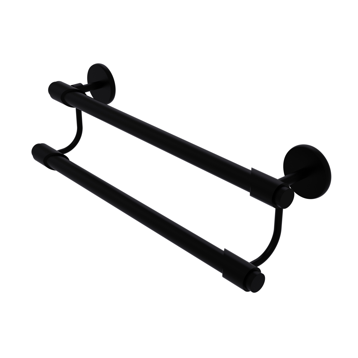 Picture of Allied Brass TR-72-18-BKM Tribecca Collection 18 in. Double Towel Bar, Matte Black