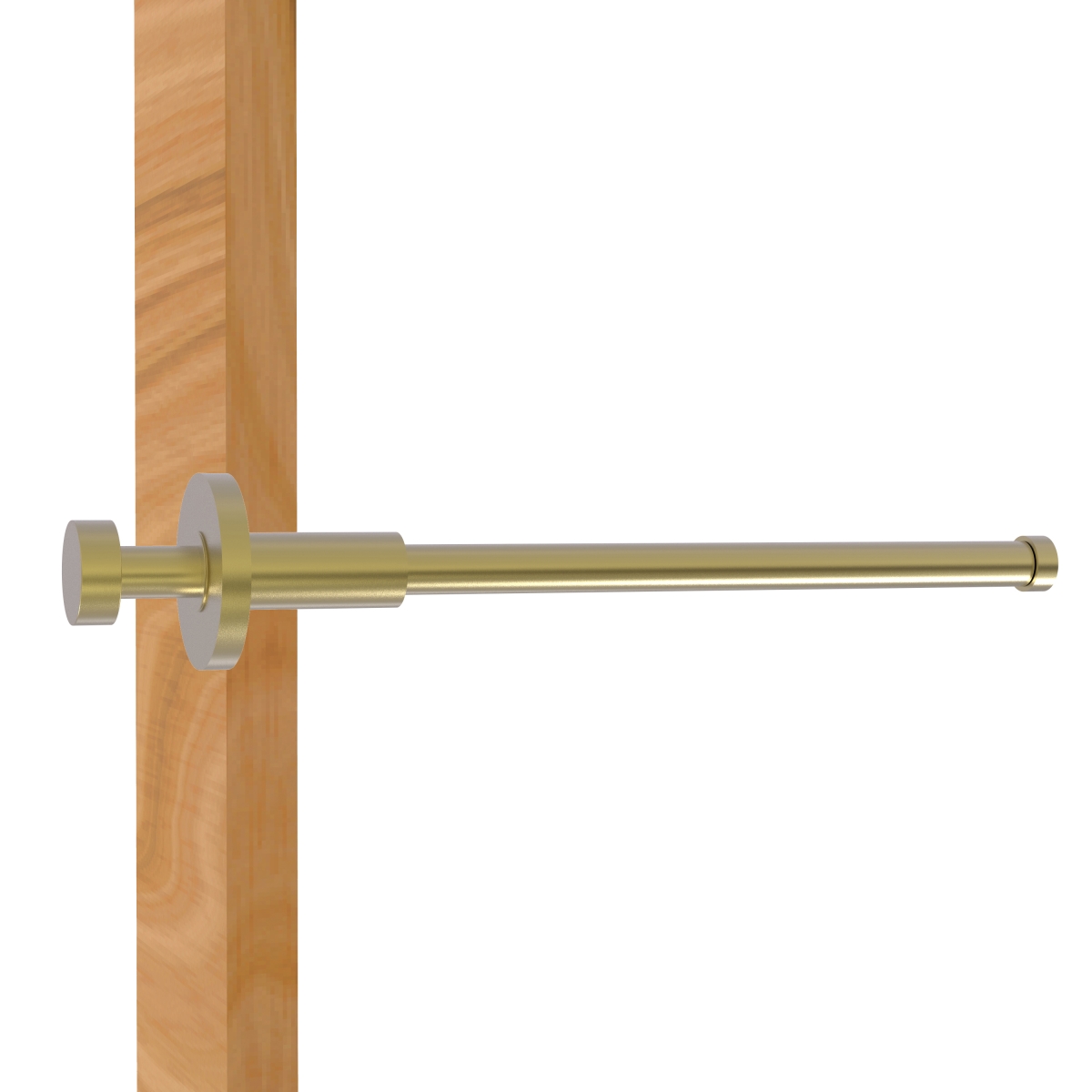 Picture of Allied Brass FR-23-SBR Fresno Collection Retractable Pullout Garment Rod, Satin Brass