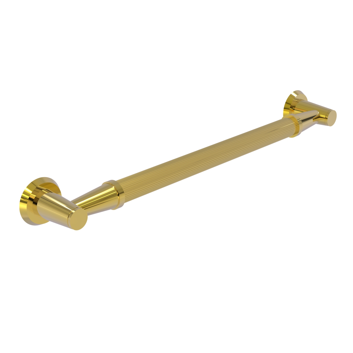Picture of Allied Brass MD-GRR-16-UNL 16 in. Reeded Grab Bar, Unlacquered Brass