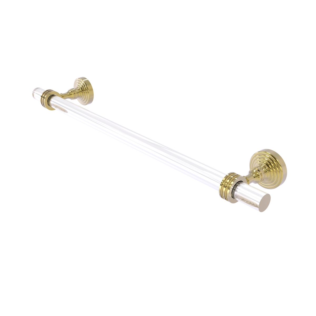 Picture of Allied Brass PG-41D-36-UNL 36 in. Pacific Grove Collection Towel Bar with Dotted Accents, Unlacquered Brass