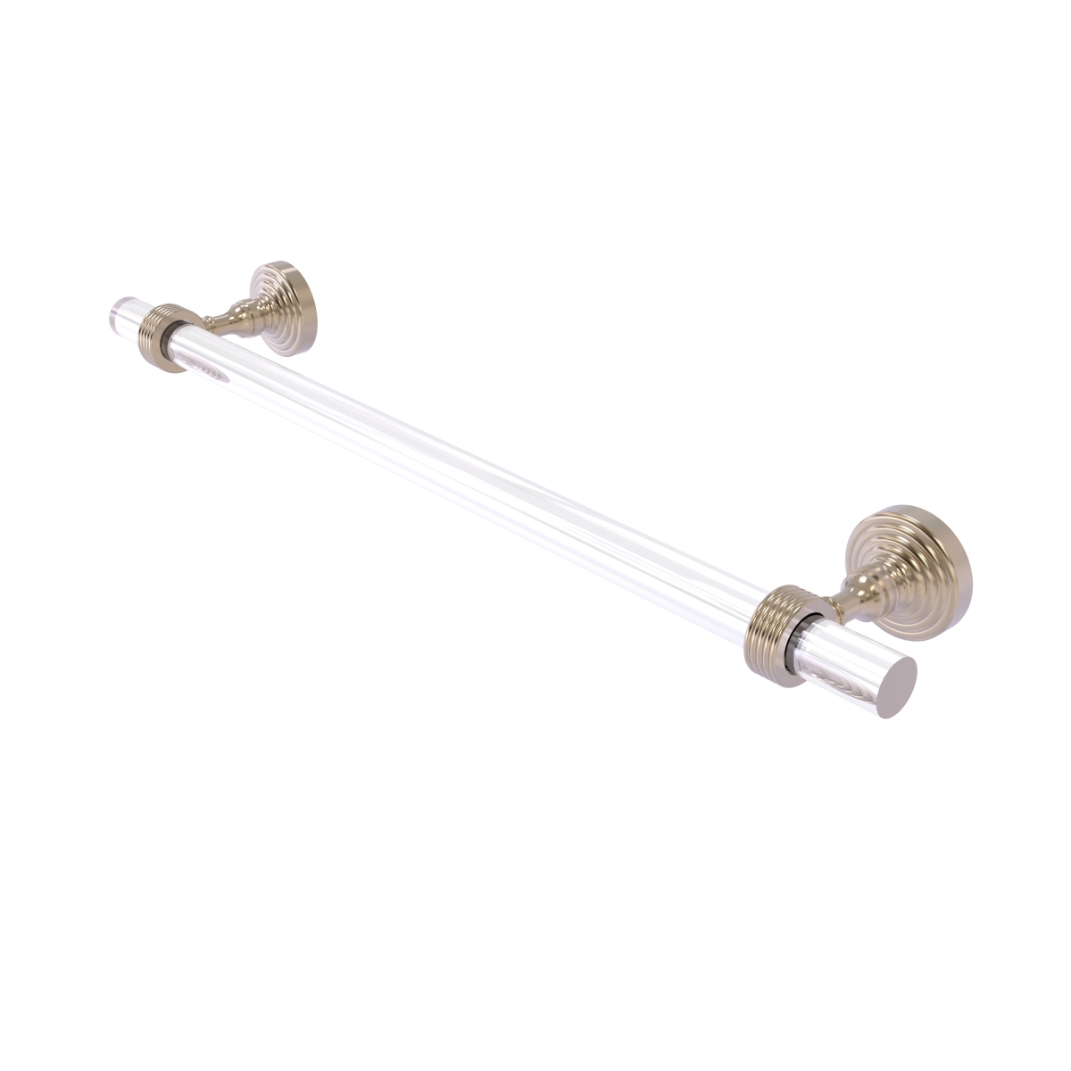 Picture of Allied Brass PG-41G-24-PEW 24 in. Pacific Grove Collection Towel Bar with Groovy Accents, Antique Pewter