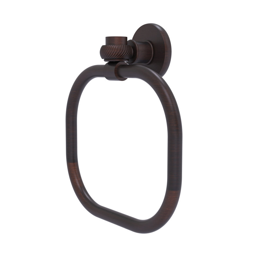 Picture of Allied Brass 2016T-VB Continental Collection Towel Ring with Twist Accents, Venetian Bronze