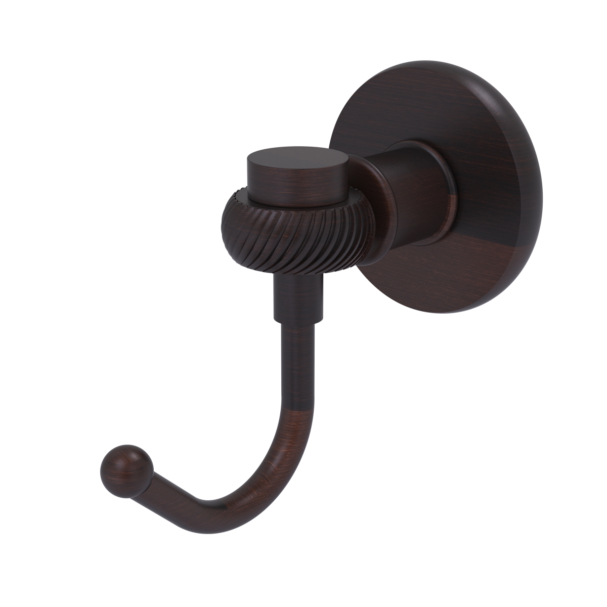 Picture of Allied Brass 2020T-VB Continental Collection Robe Hook with Twist Accents, Venetian Bronze