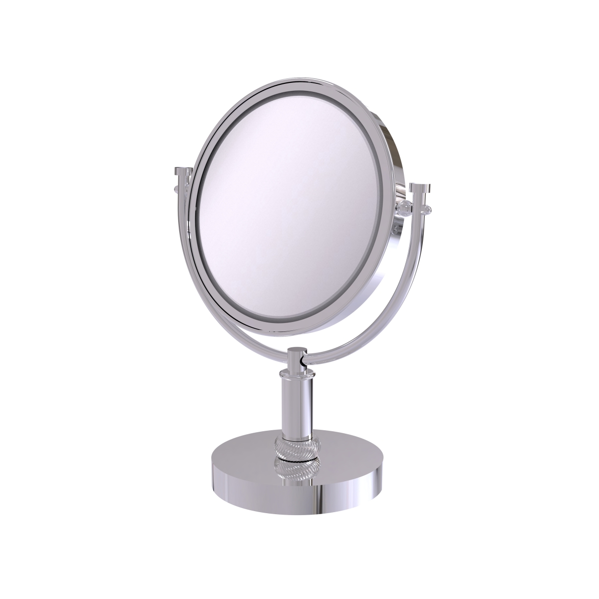 DM-4T-2X-PC 8 in. Vanity Top Make-Up Mirror 2X Magnification, Polished Chrome - 15 x 8 x 8 in -  Allied Brass, DM-4T/2X-PC