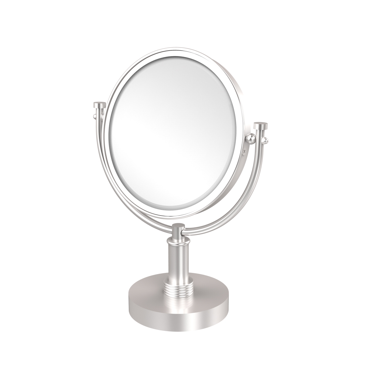 Picture of Allied Brass DM-4G-2X-SCH 8 in. Vanity Top Make-Up Mirror 2X Magnification, Satin Chrome - 15 x 8 x 8 in.