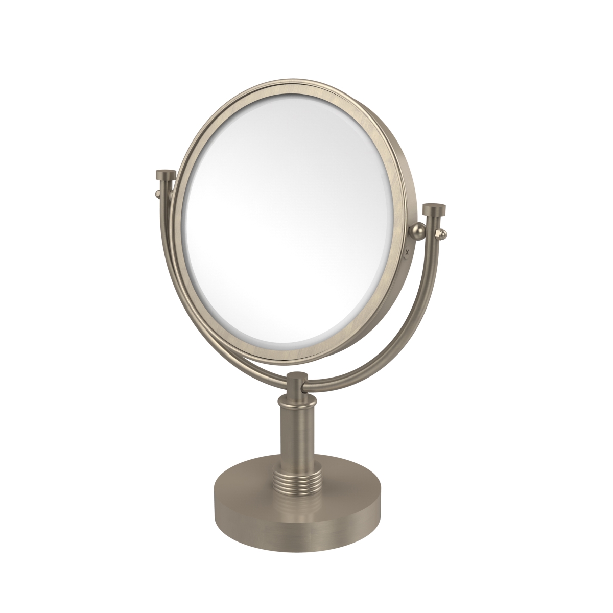 Picture of Allied Brass DM-4G-2X-PEW 8 in. Vanity Top Make-Up Mirror 2X Magnification, Antique Pewter - 15 x 8 x 8 in.