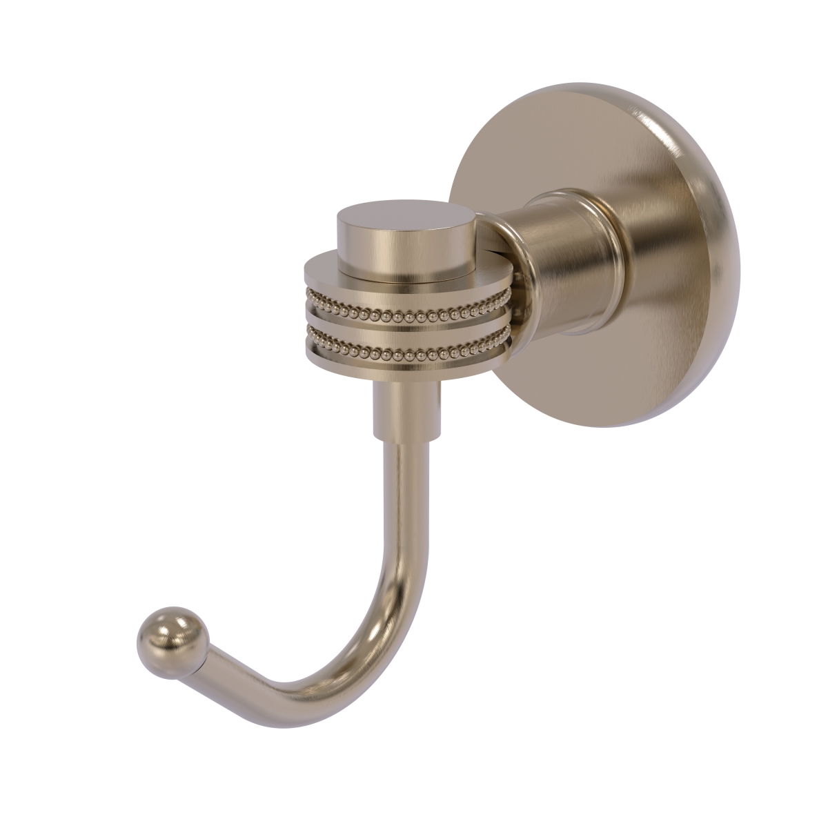Picture of Allied Brass 2020D-PEW Continental Collection Robe Hook with Dotted Accents, Antique Pewter