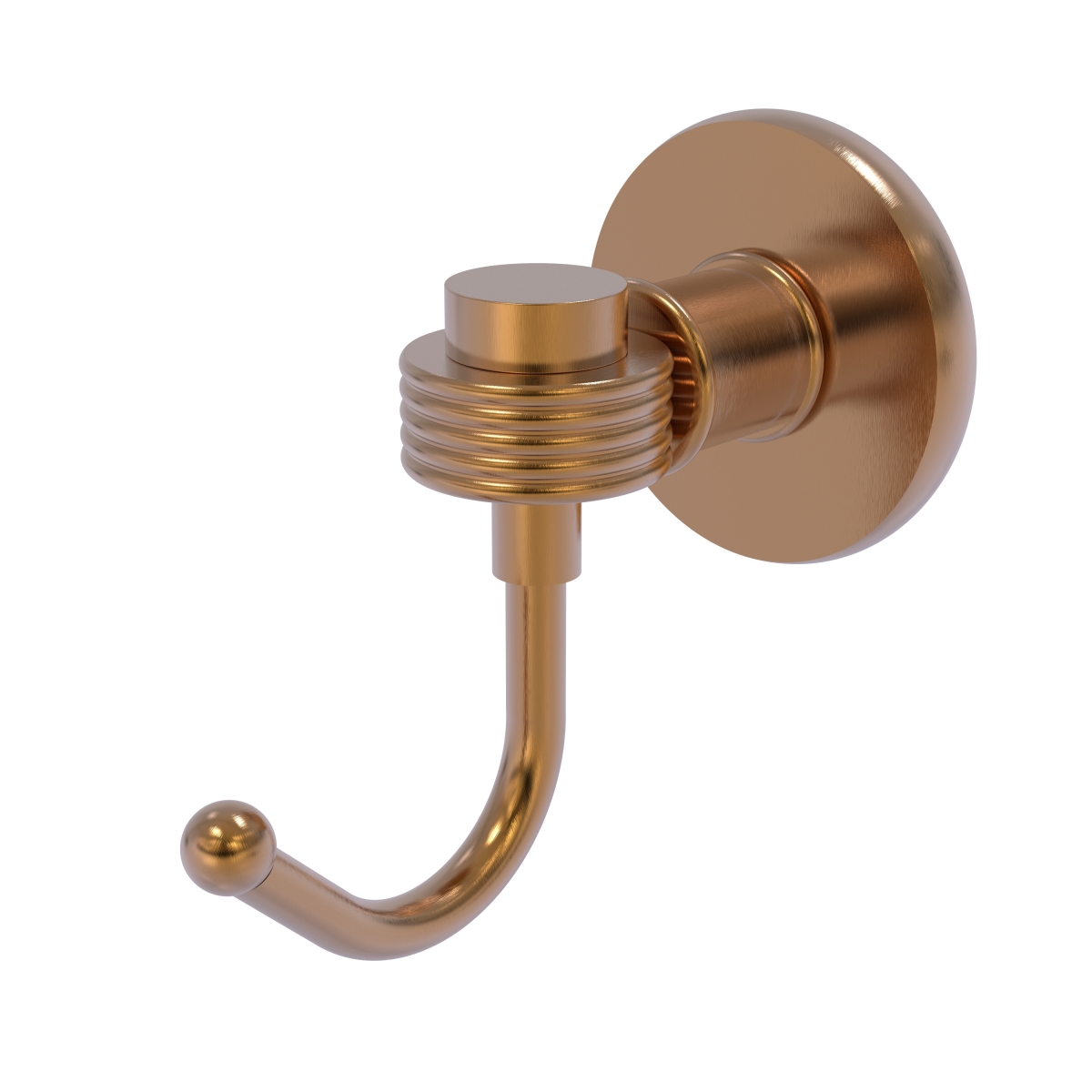 Picture of Allied Brass 2020G-BBR Continental Collection Robe Hook with Groovy Accents, Brushed Bronze
