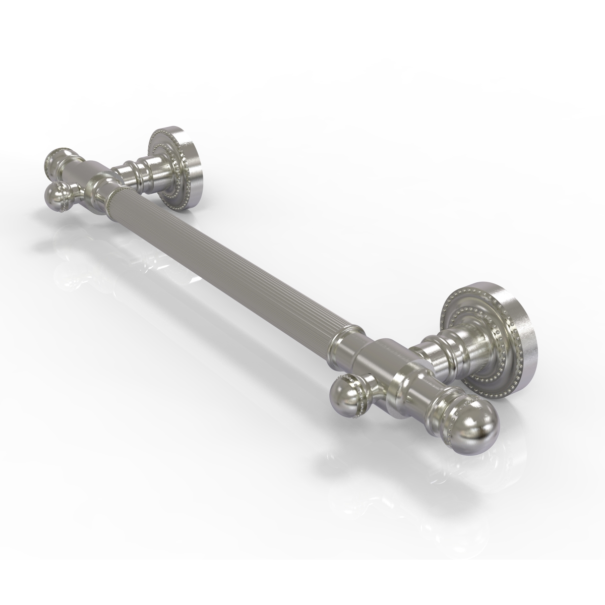 Picture of Allied Brass DT-GRR-36-SN 36 in. Reeded Grab Bar&#44; Satin Nickel - 3.5 x 42 x 36 in.