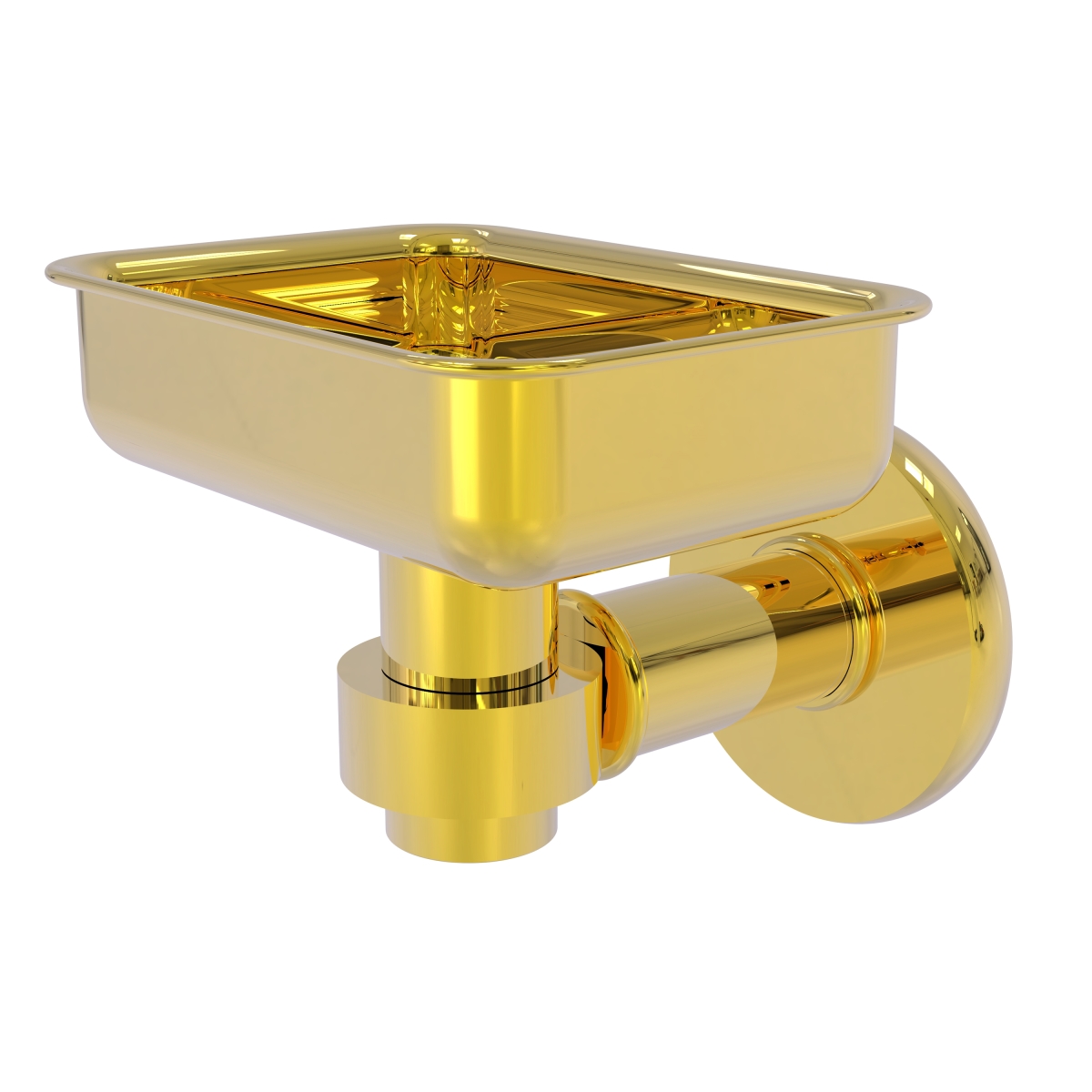 Picture of Allied Brass 2032-UNL Continental Collection Wall Mounted Soap Dish Holder, Unlacquered Brass